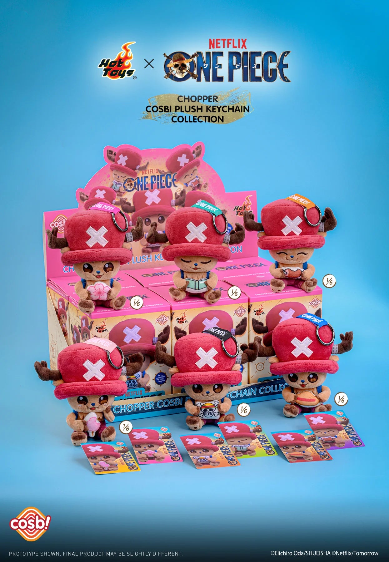 One Piece Chopper COSBI Plush Keychain Blind Box