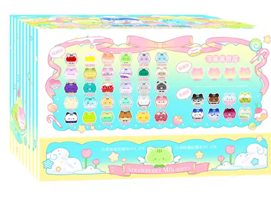 Kawaii mini cat figurines blind bag