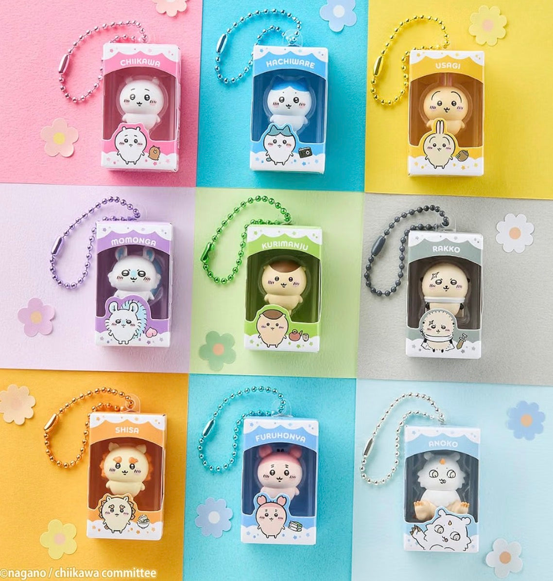 Chiikawa white chocolate balks with charms