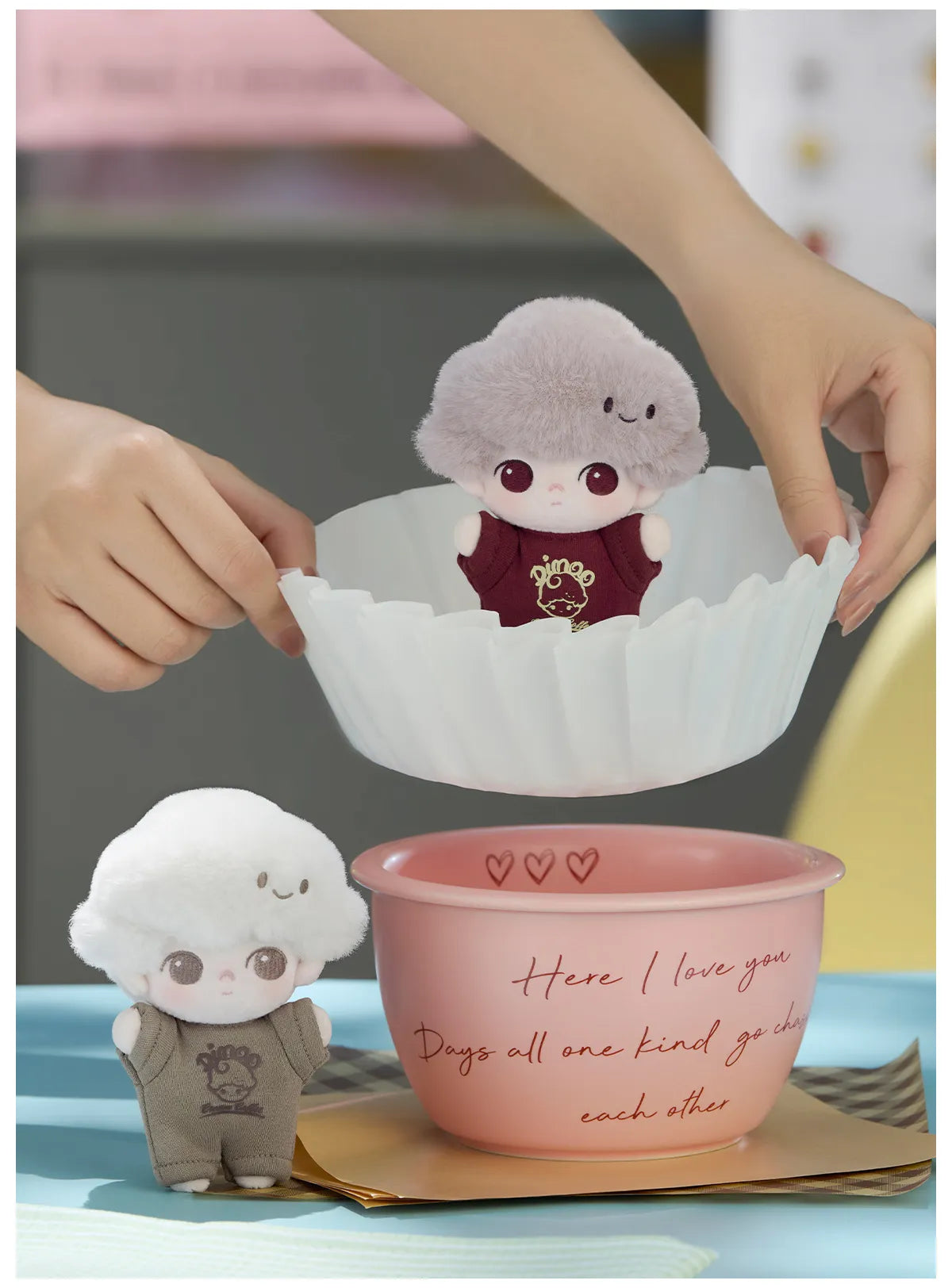 Pop Mart DIMOO Crush on Coffee plush charm blind box