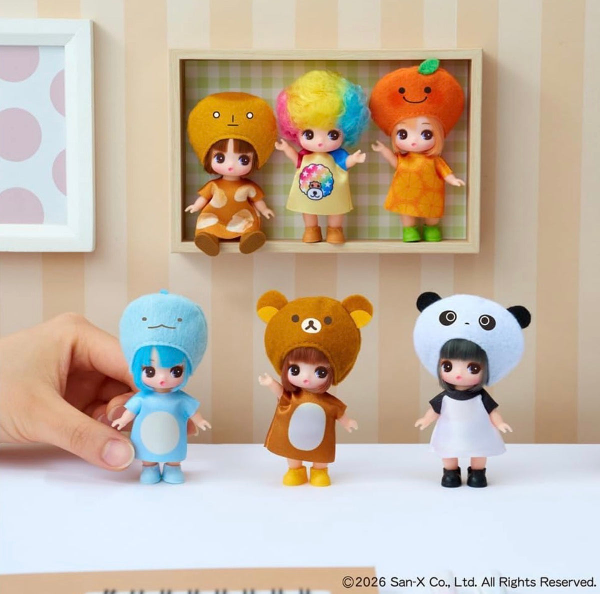 Licca chan X Rilakkuma mini doll blind box