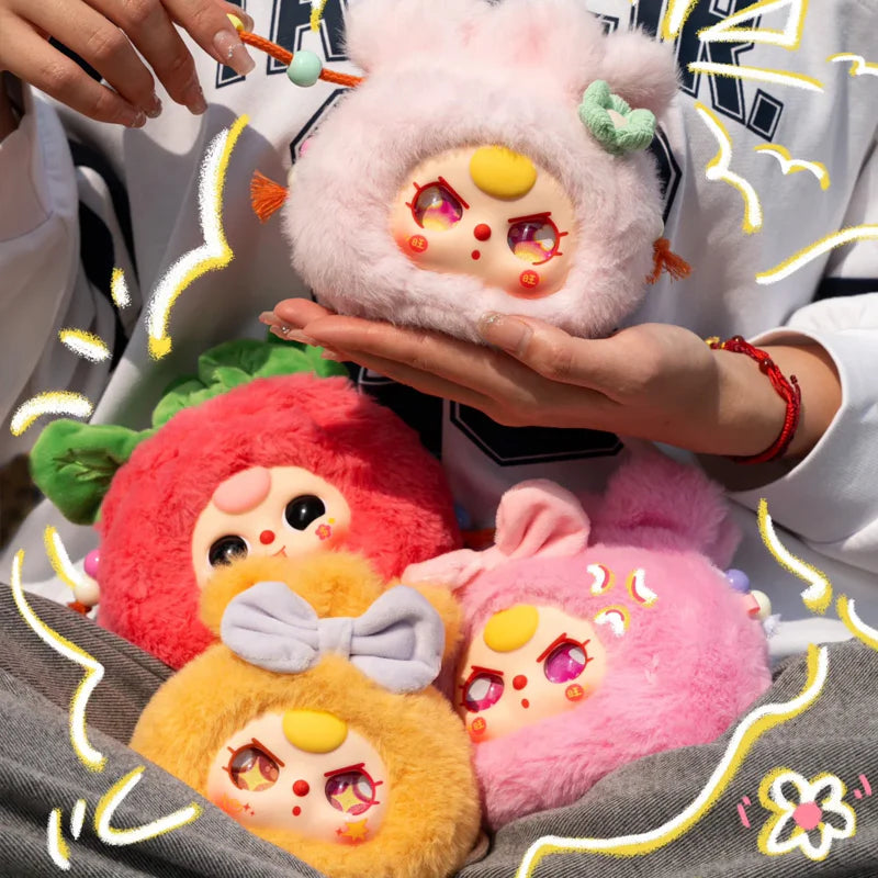 Baby Three Colorful Plush Charms Blind Box (1 Random)