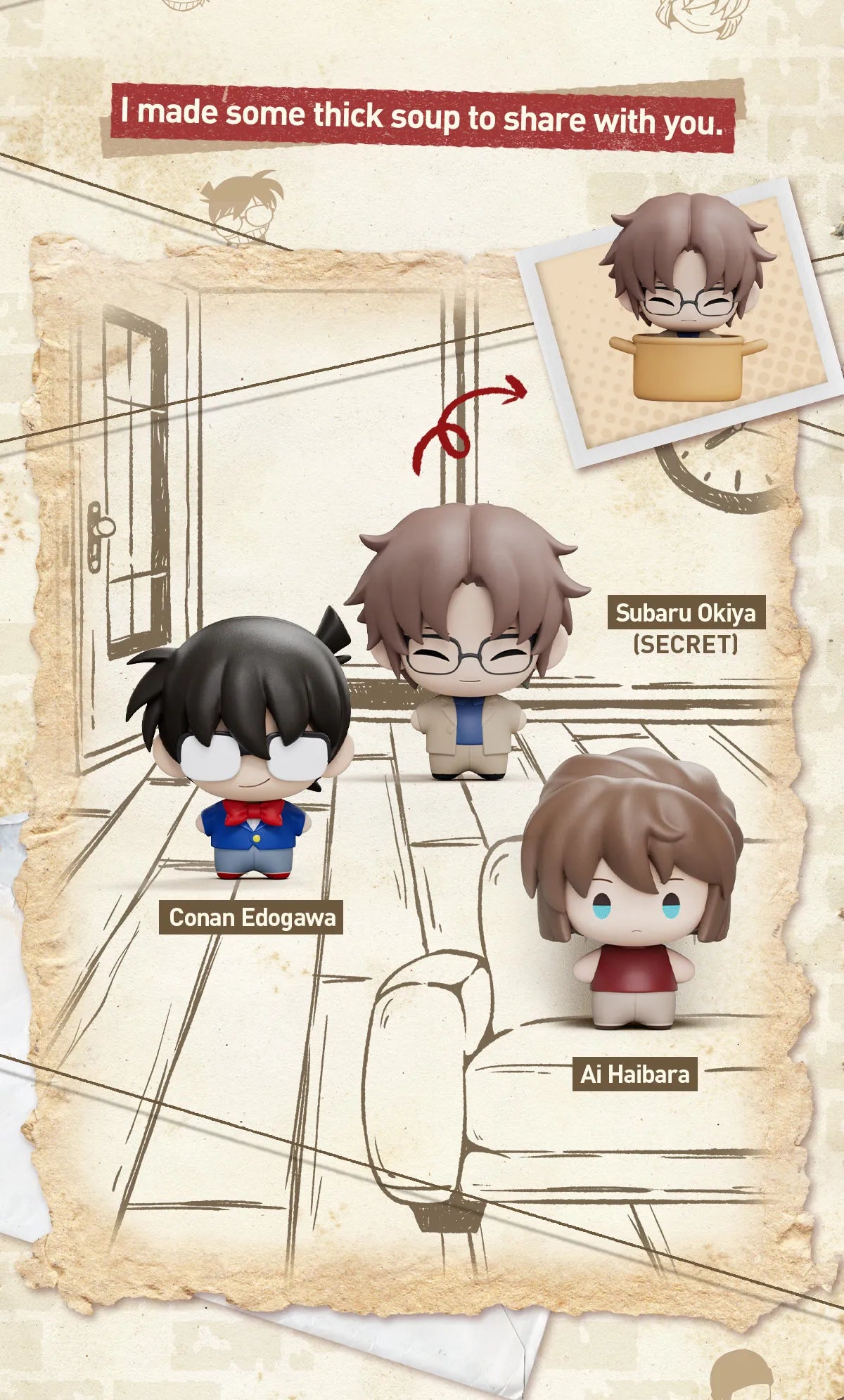 Detective Conan-Super Mini Figure blind box