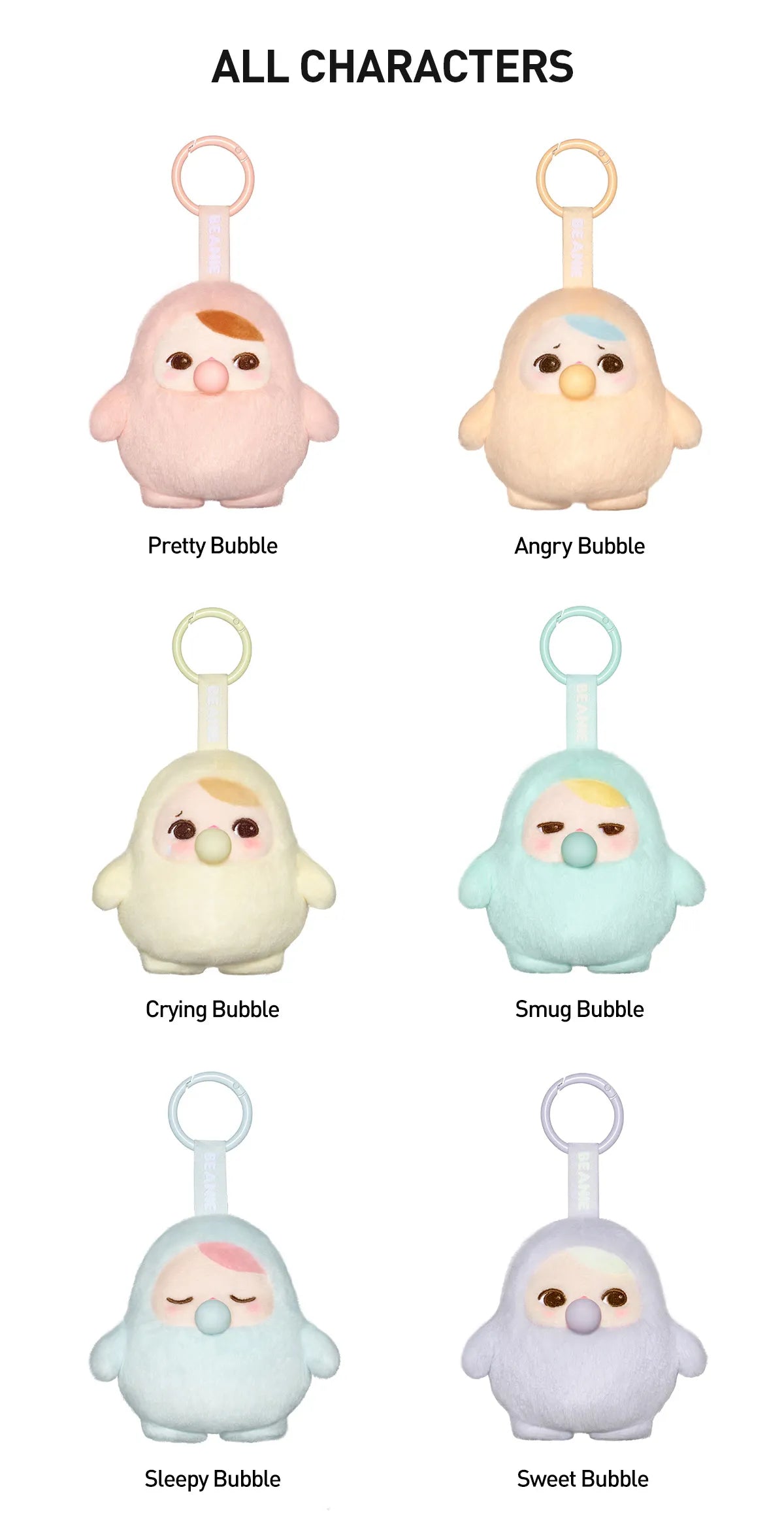 PUCKY BEANIE BUBBLE UP SERIES Plush Pendant Blind Box