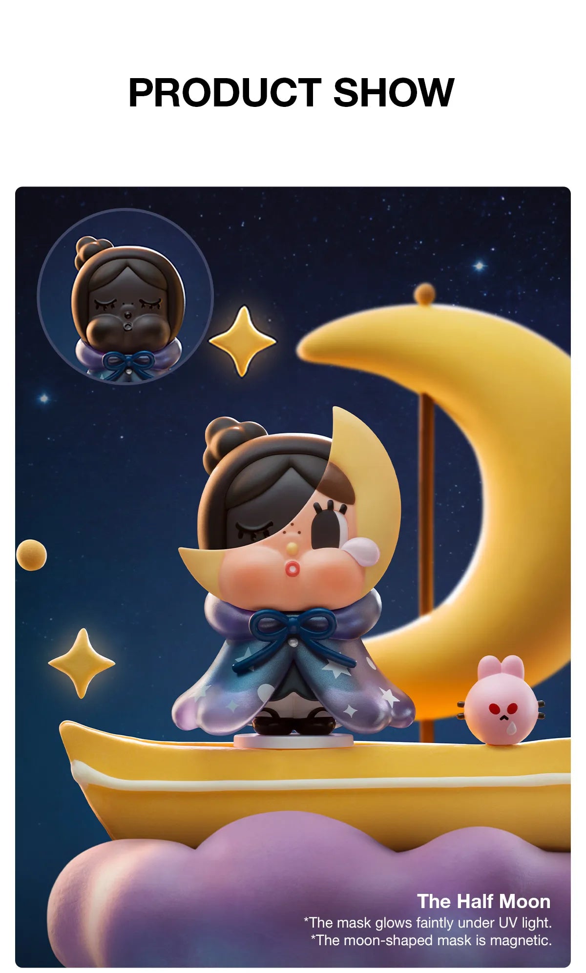 POP MART CRYBABY CRYING TO THE MOON SERIES (1 random)
