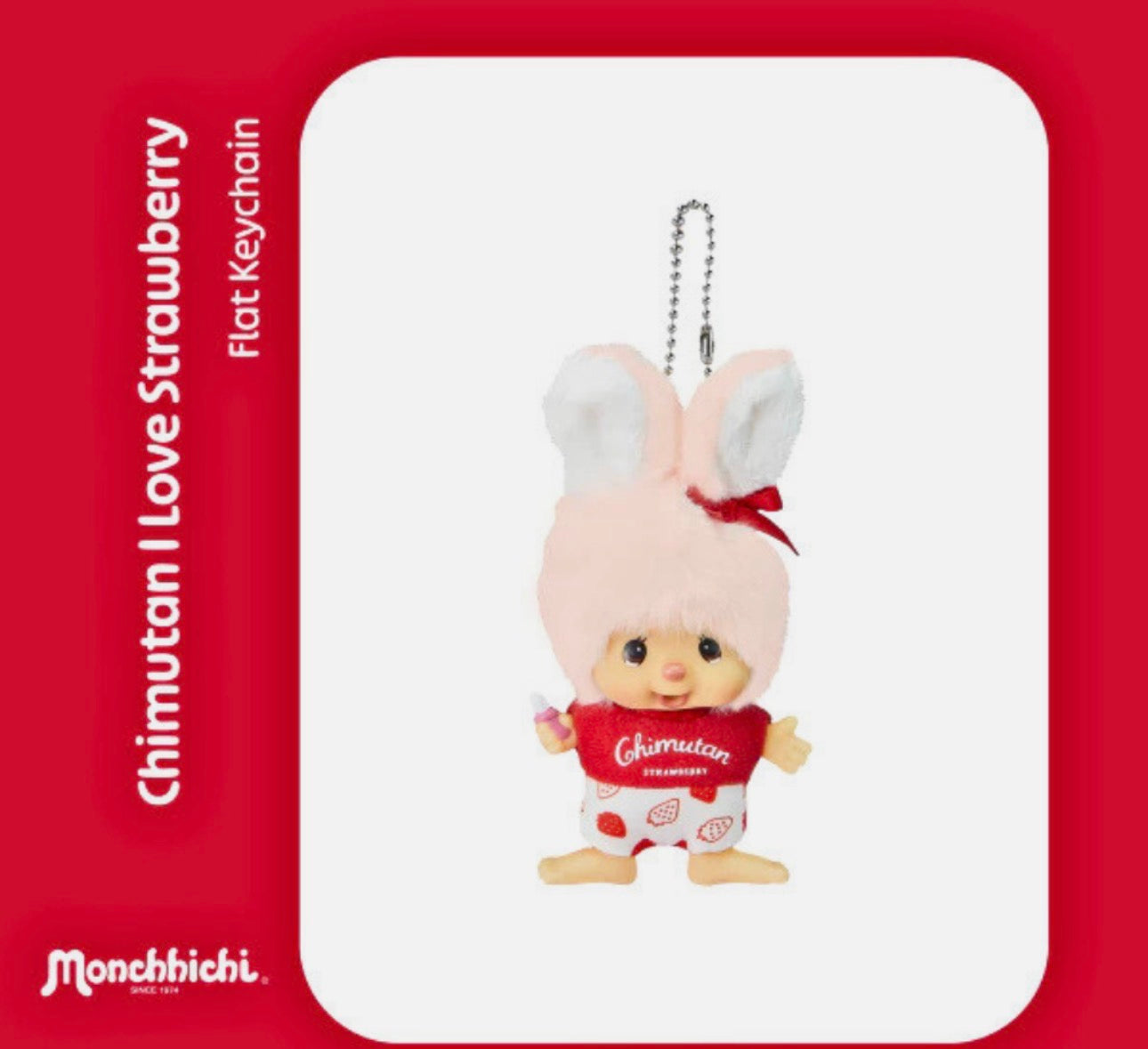 Monchichi Strawberry Keychain