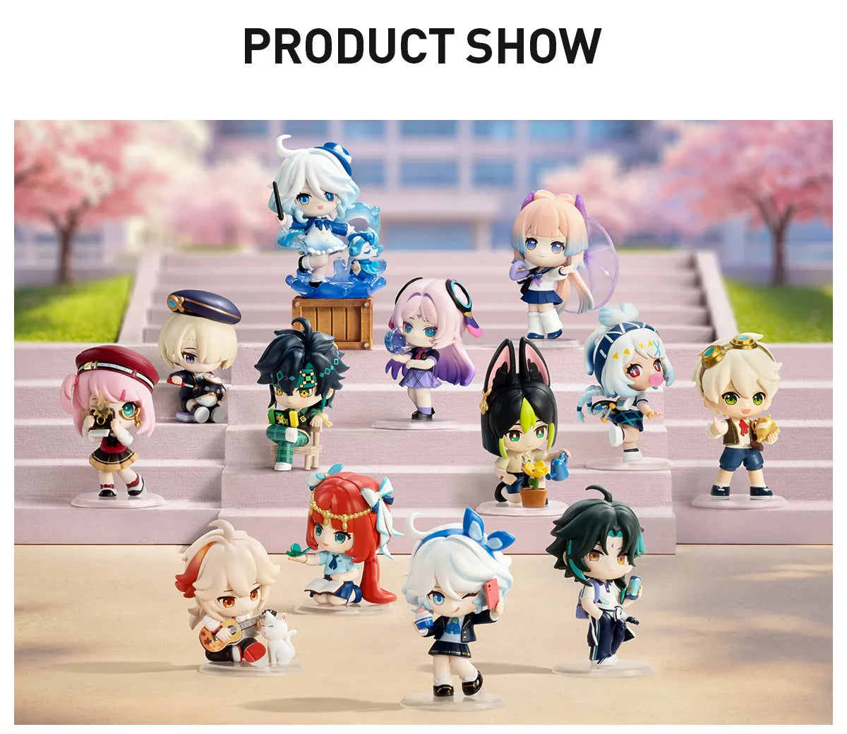 Genshin Impact Academy's Light and Shadow Poetry Chibi Series Figures