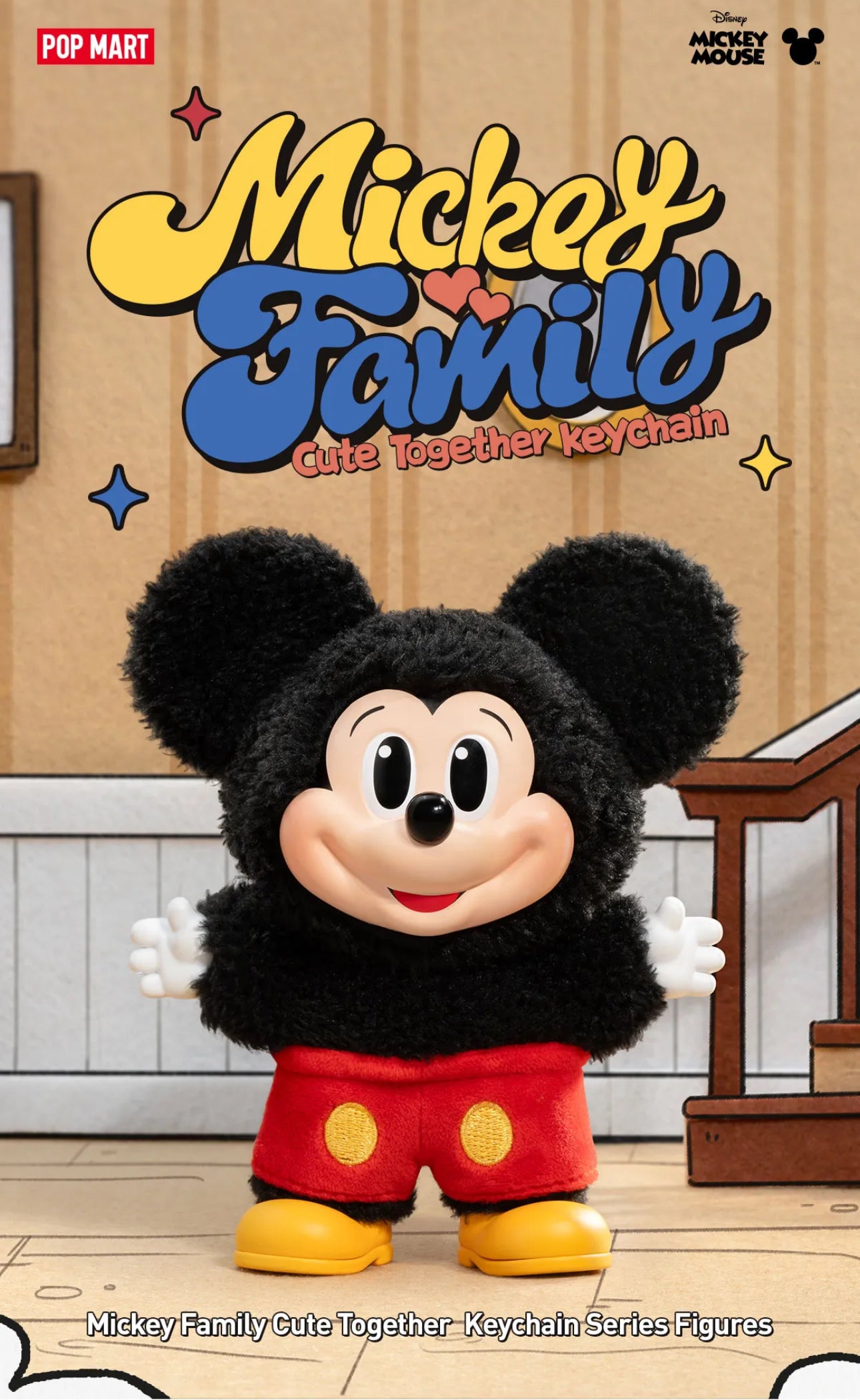 Mickey Family Cute Together Keychain Series Figures (1