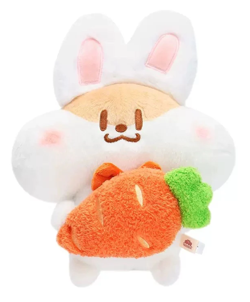 Lovely Boba Rat Plush Keychain - Rabbit