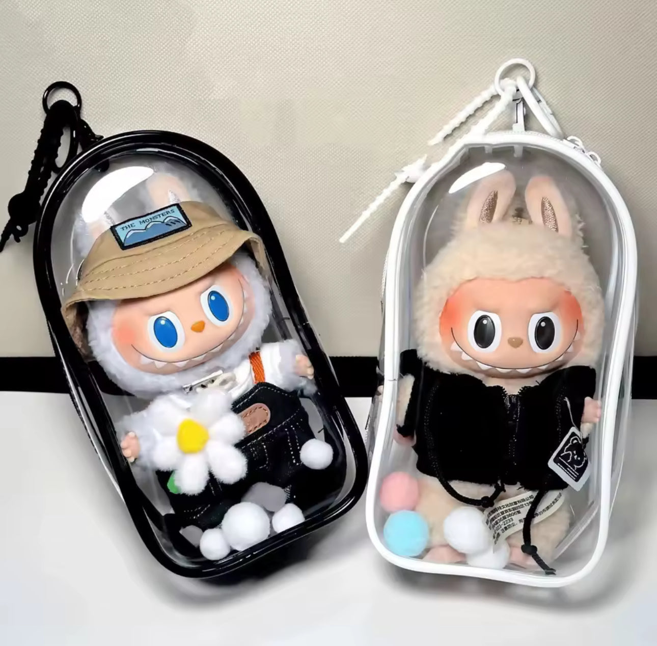 Labubu Clear Pouch (White)