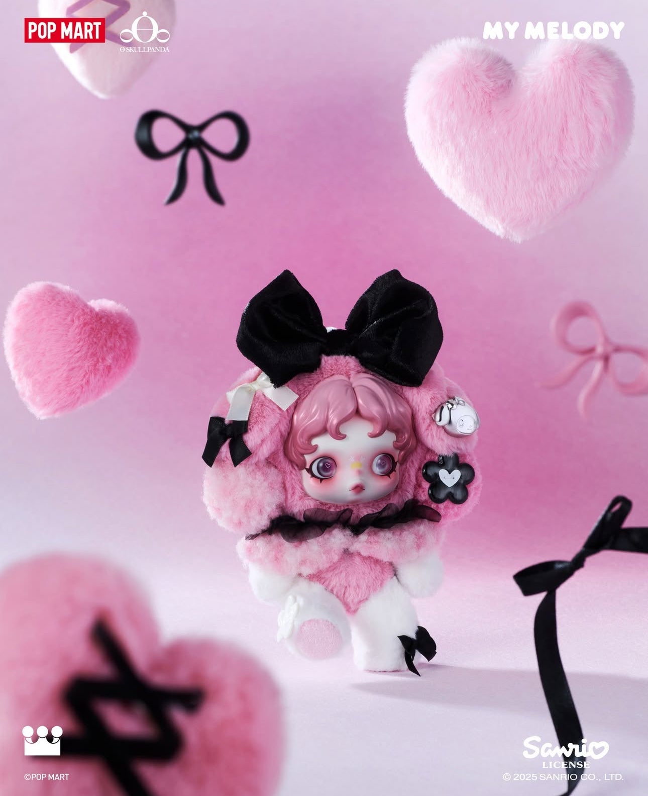 POP MART SKULLPANDA × KUROMI & MY MELODY Plush