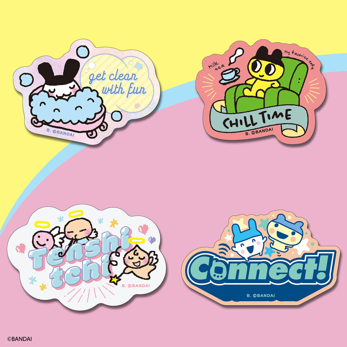 BANDAI Tamagotchi Die-Cut Sticker Pack
