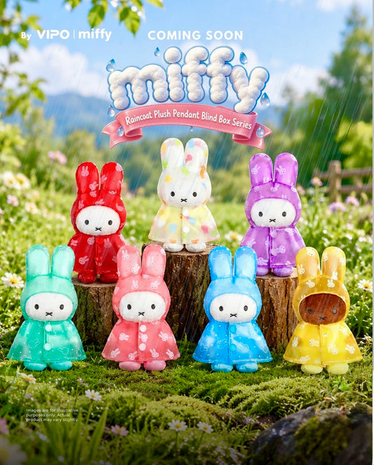 Miffy Raincoat Plush Pendant Blind Box Series