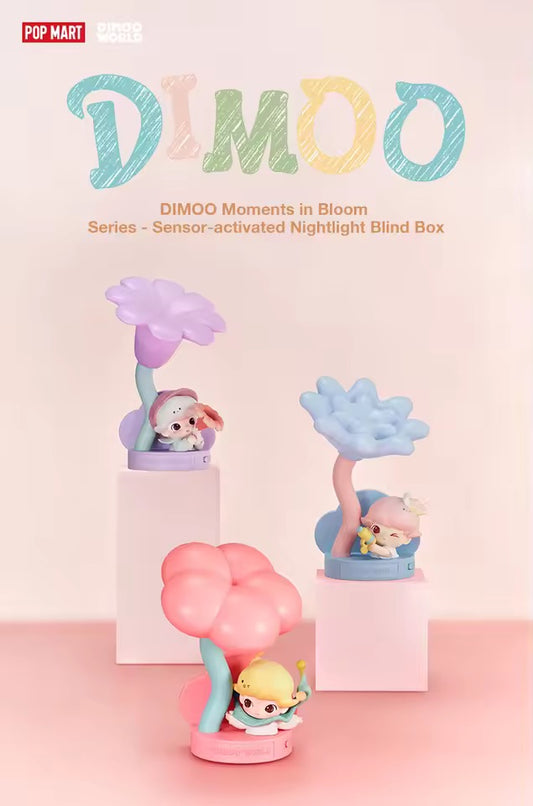 Popmart Dimoo: Moments in Bloom Series-Sensor-activated Nightlight Blind Box
