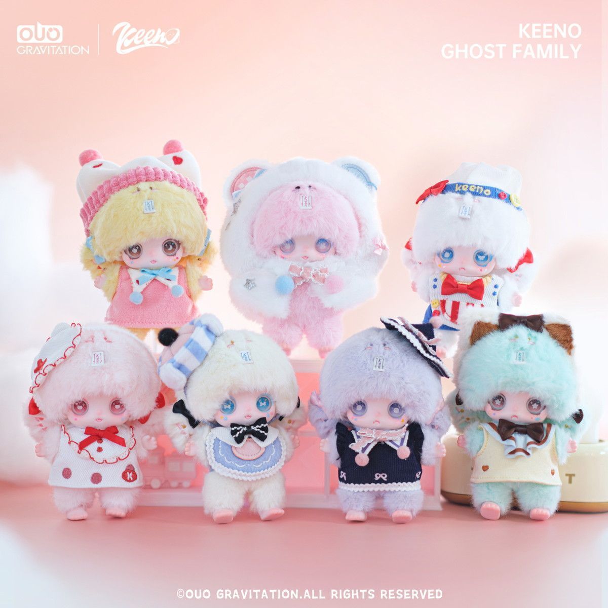 Keeno Ghost Family Plush blind box