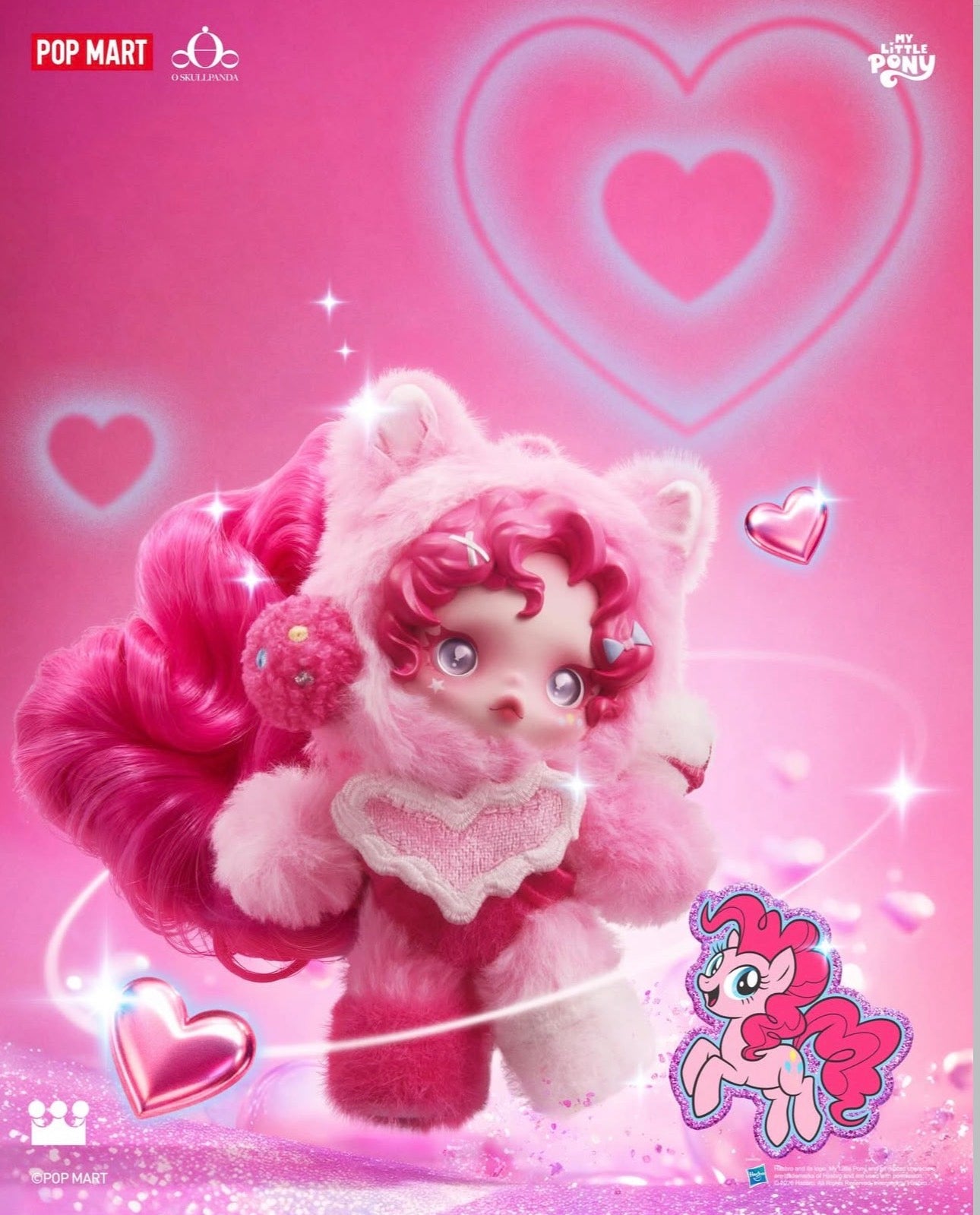 POP Mart: SKULLPANDA × My Little Pony Series Plush Doll Pendant Blind Box