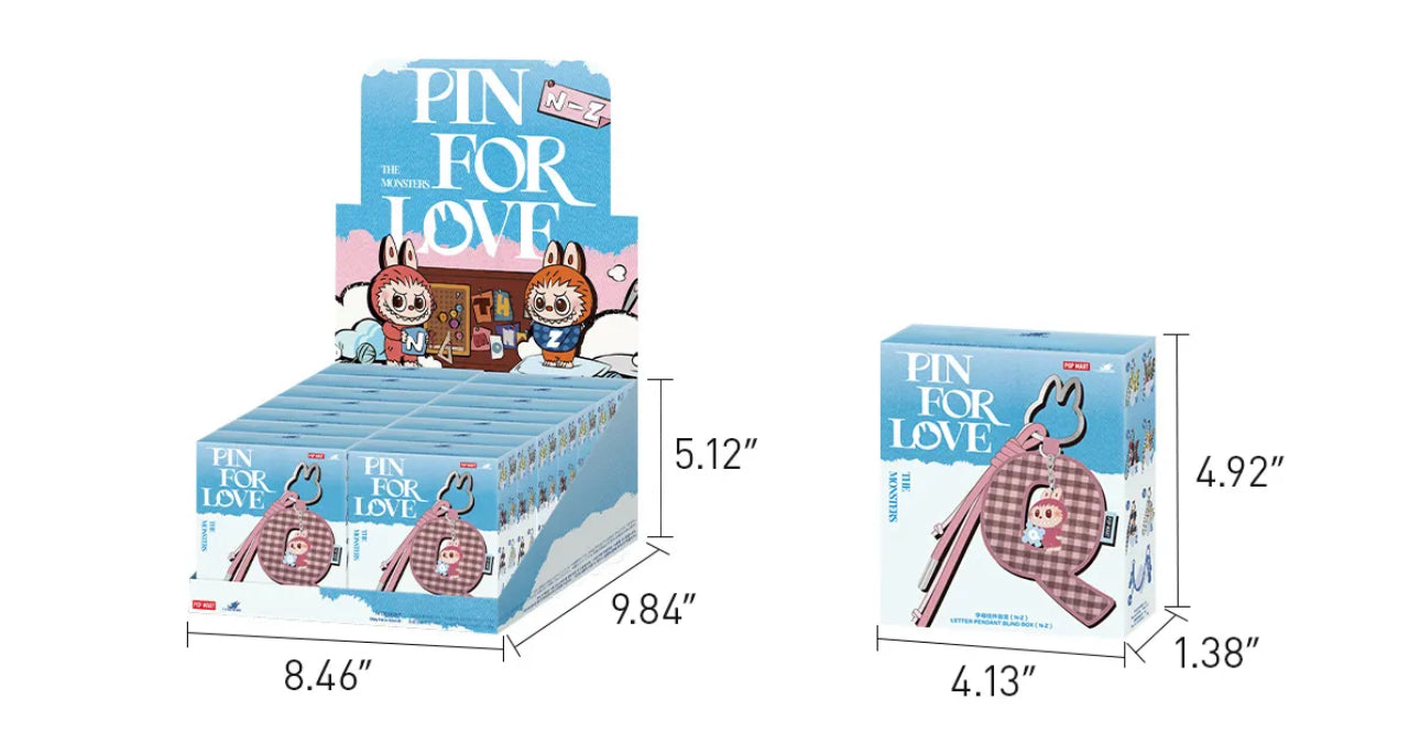 The Monsters: Pin for love letter pendant blind box