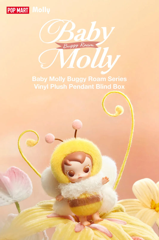 POP MART Baby Molly Buggy Roam Series - Vinyl Plush Pendant Blind Box