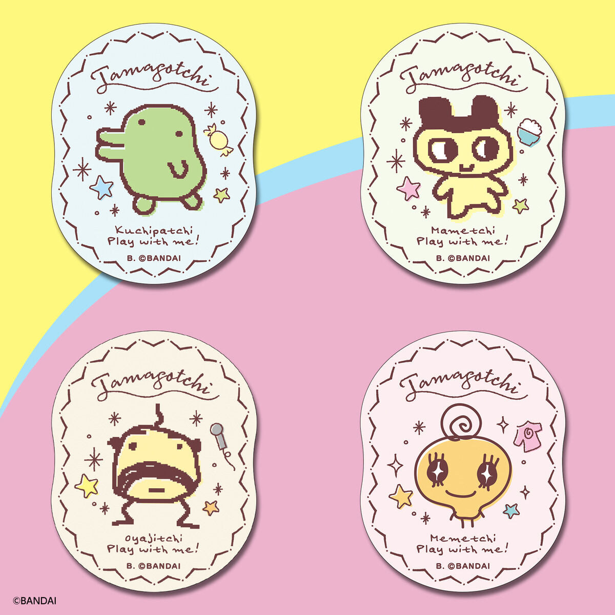 BANDAI Tamagotchi Die-Cut Sticker Pack