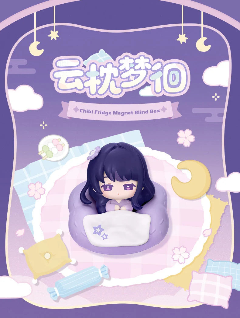 Genshin Impact Cloud Pillow Reverie (Dream) Series Chibi Fridge Magnet Blind Box