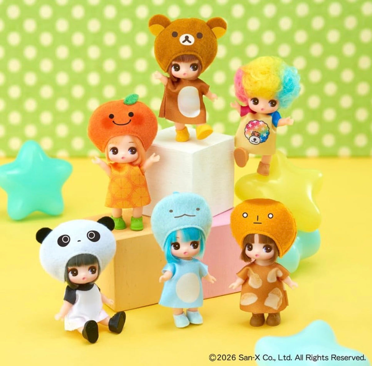 Licca chan X Rilakkuma mini doll blind box