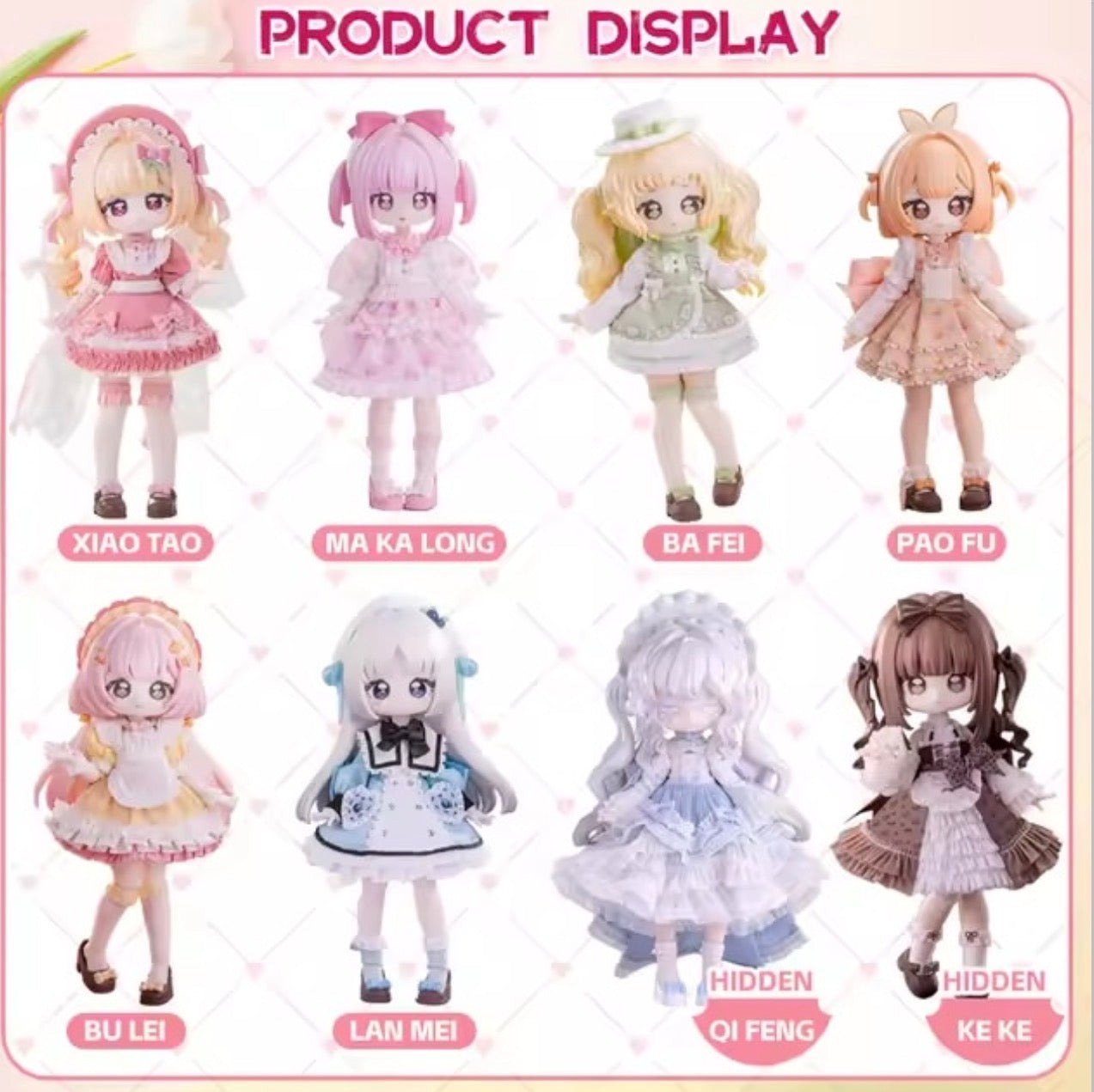 MOOWOO ART Sugar 100% Series 1/12 scale action figure BJD blind boxes