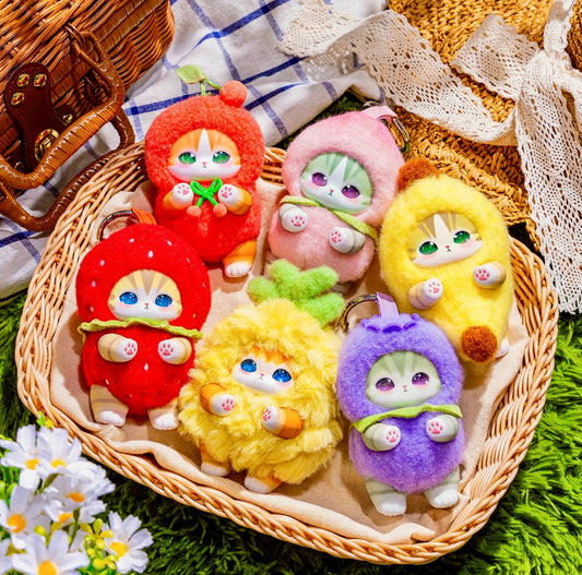 Mofusand Kiramekko Fruity Kittens Series Plush Pendant Blind Box