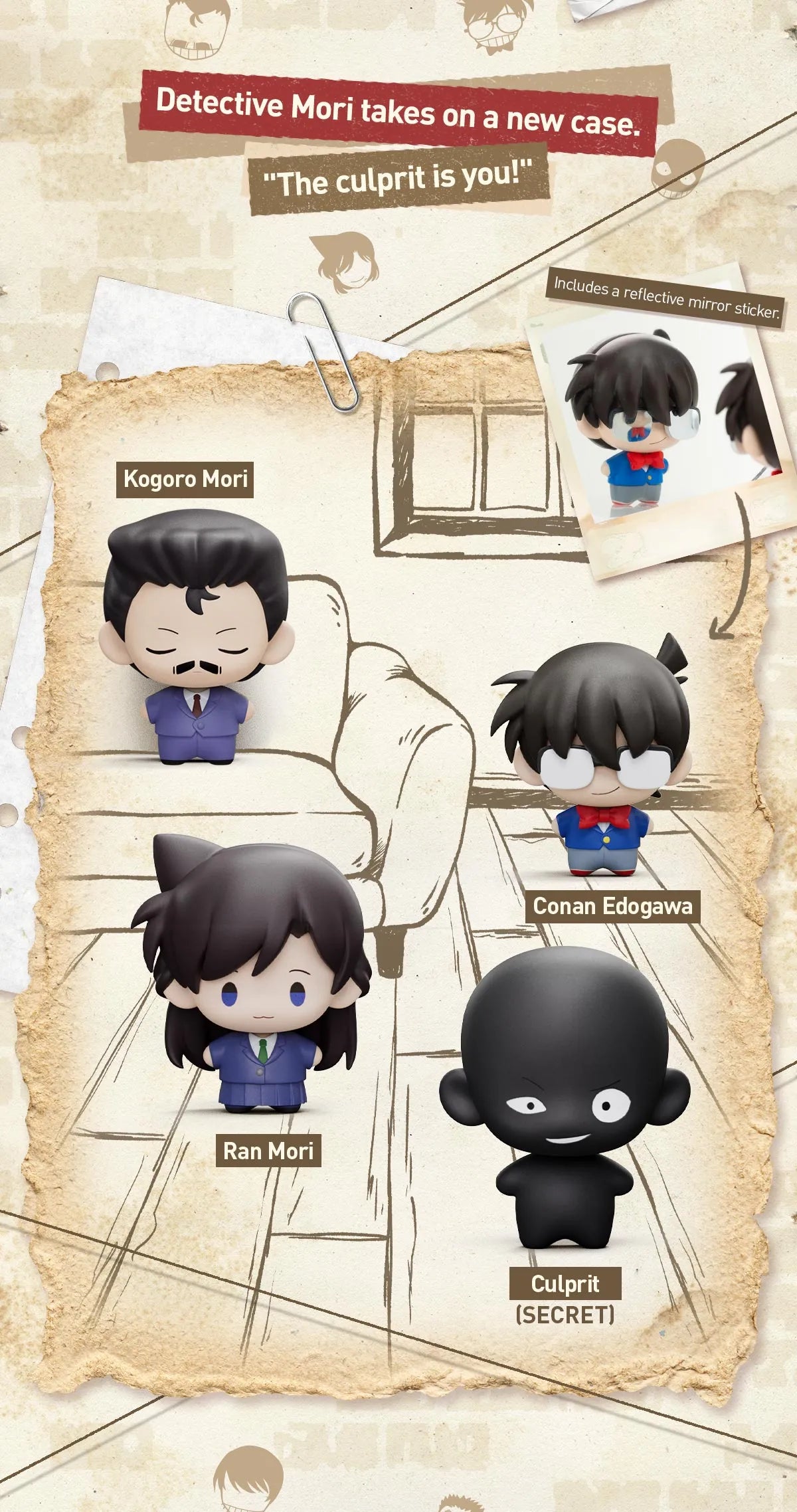 Detective Conan-Super Mini Figure blind box