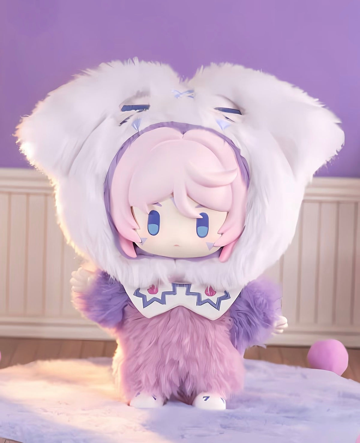 Genshin Impact: winter stay at home plush keychain series