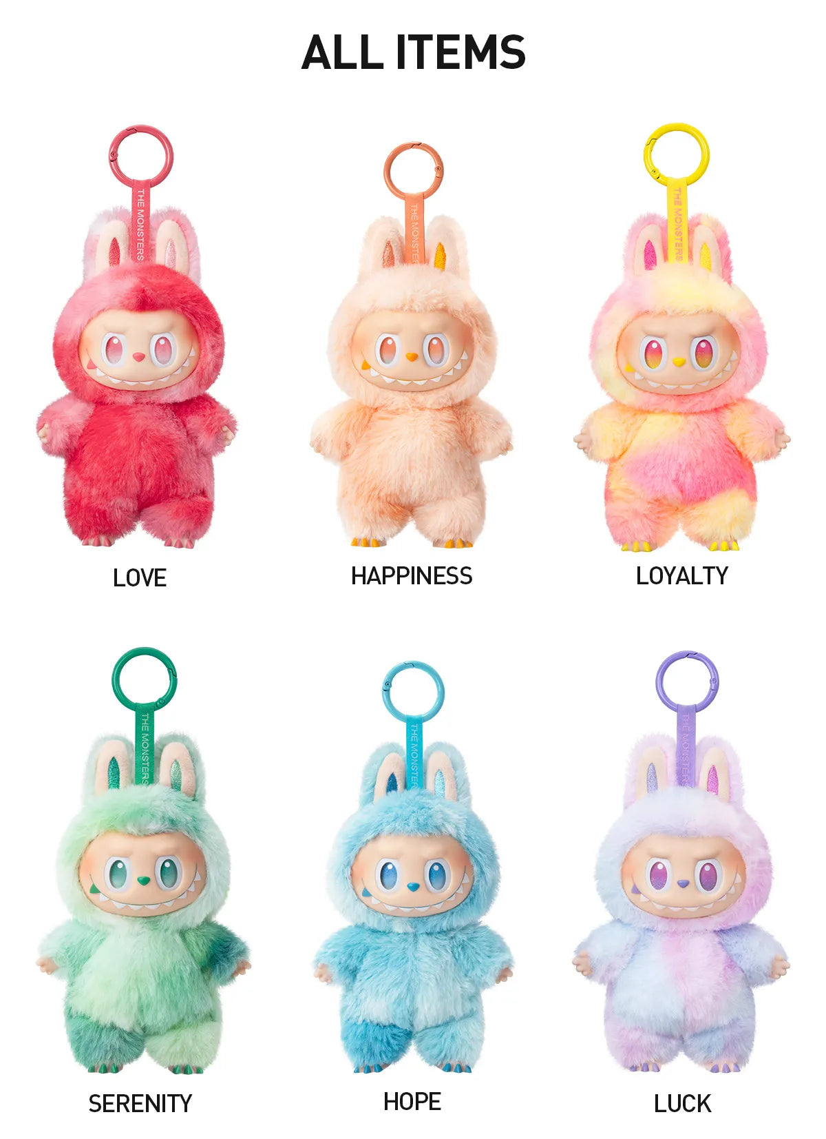 THE MONSTERS Big into Energy Series Vinyl Plush Pendant