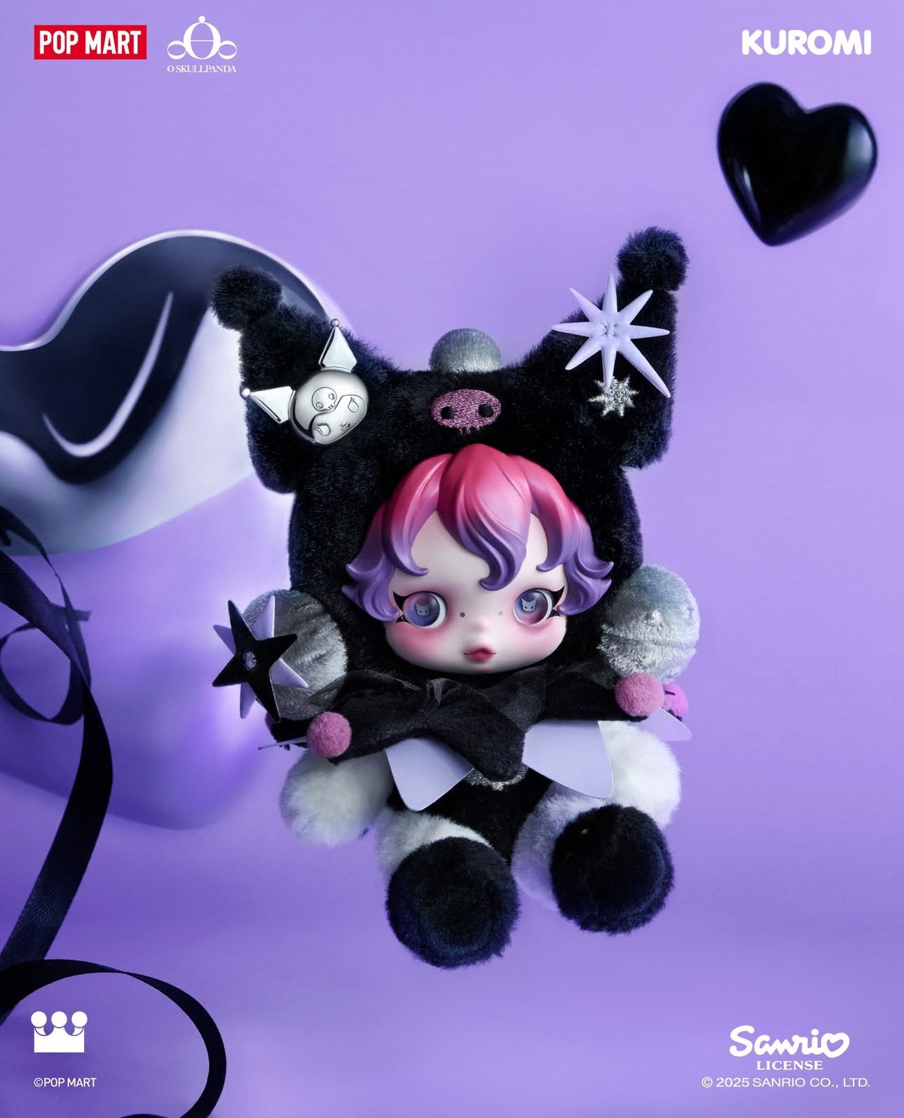 POP MART SKULLPANDA × KUROMI & MY MELODY Plush