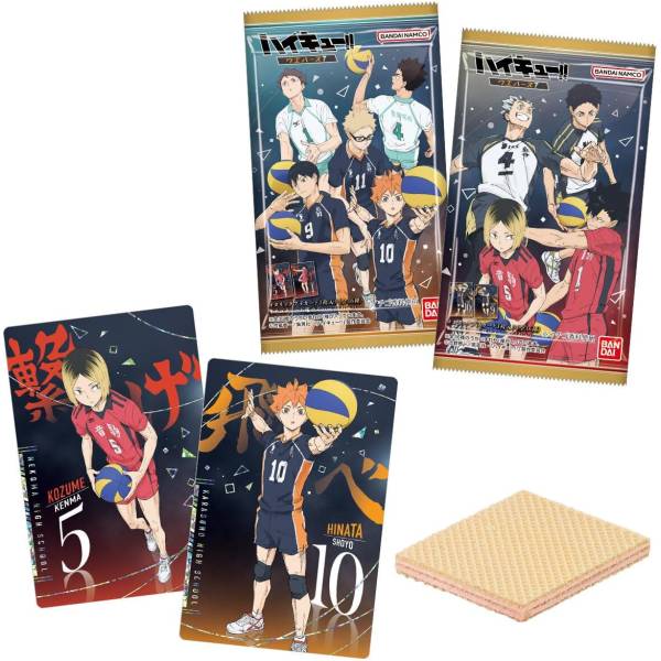 Haikyuu wafer with card