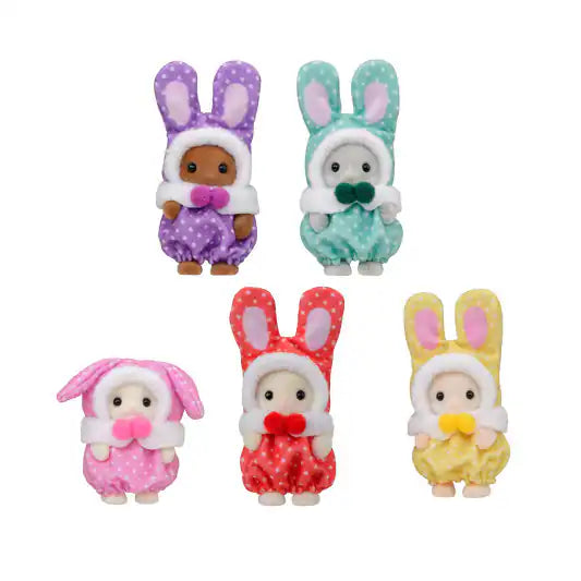 Sylvanian Families Baby Colourful Bunnies Costume Blind Bag Series