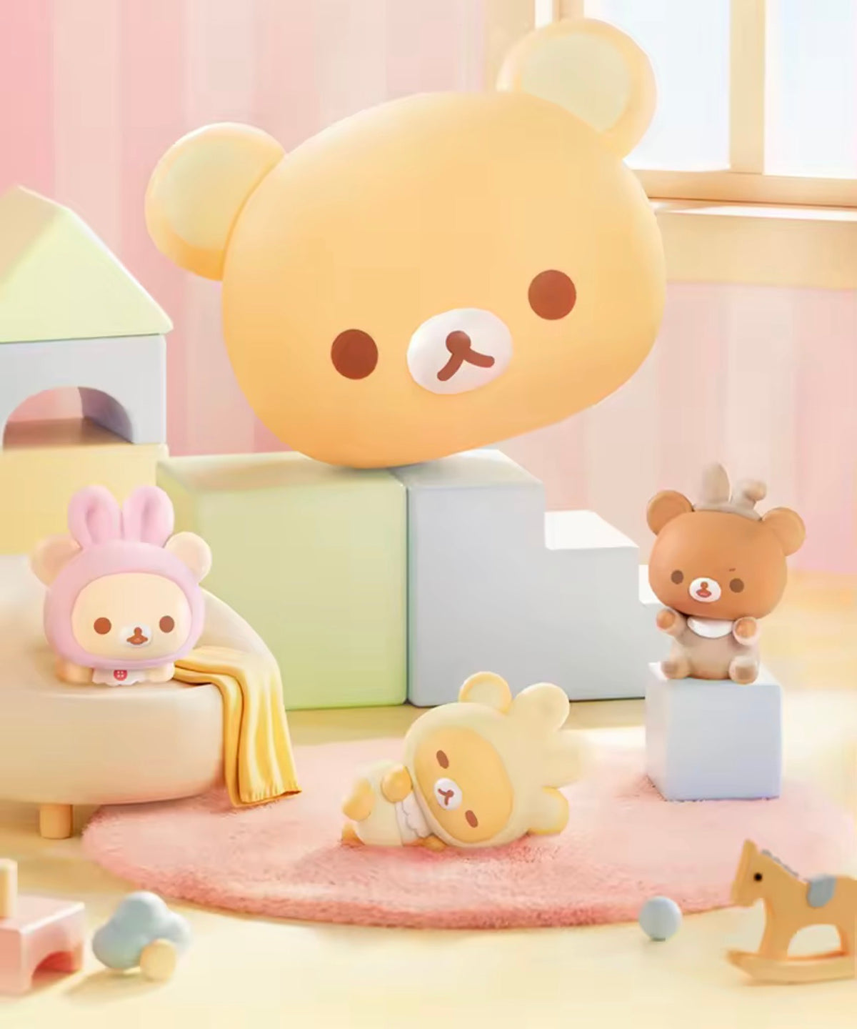 Rillakuma head figure blind box (3 figures in 1 box)