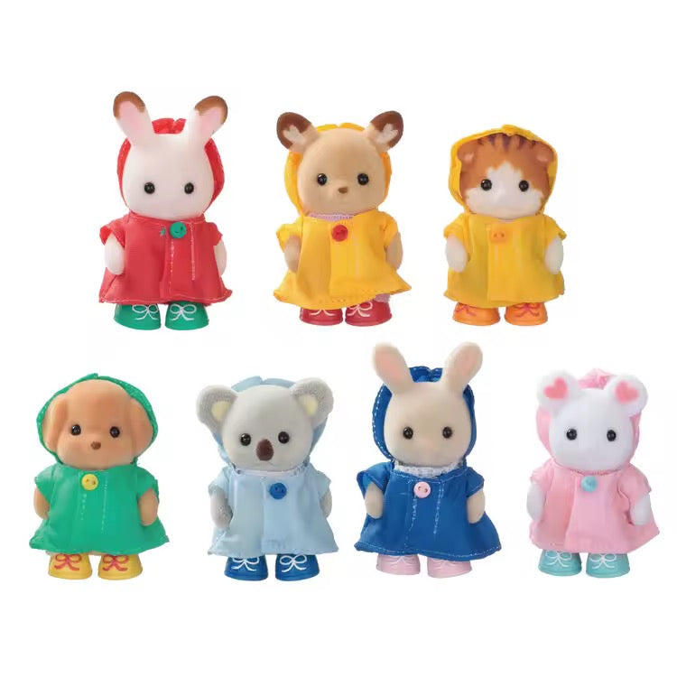 Sylvanian Family: The Raincoat Babies set online Exclusive collection