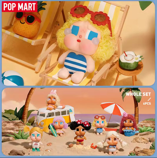 POP MART CRYBABY Vacation Mode On Series-Vinyl Plush Pendant Blind Box (1 Random)