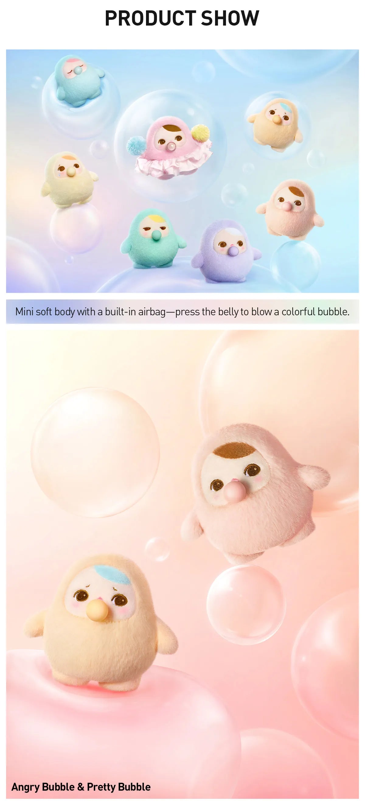 PUCKY BEANIE BUBBLE UP SERIES Plush Pendant Blind Box