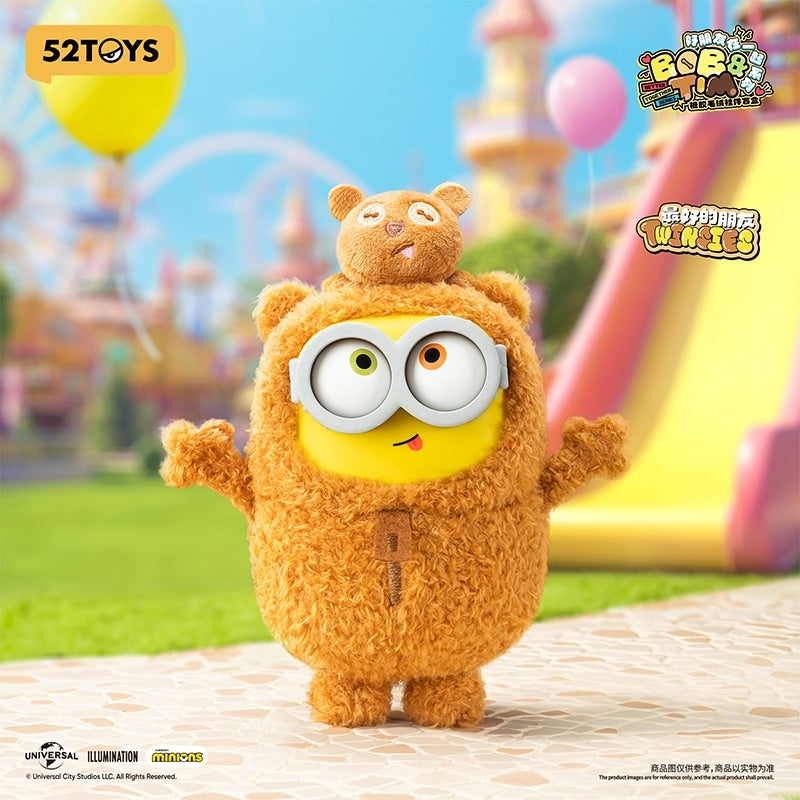Minions Bob + Tim Better Together Series Vinyl Plush Keychain blind box