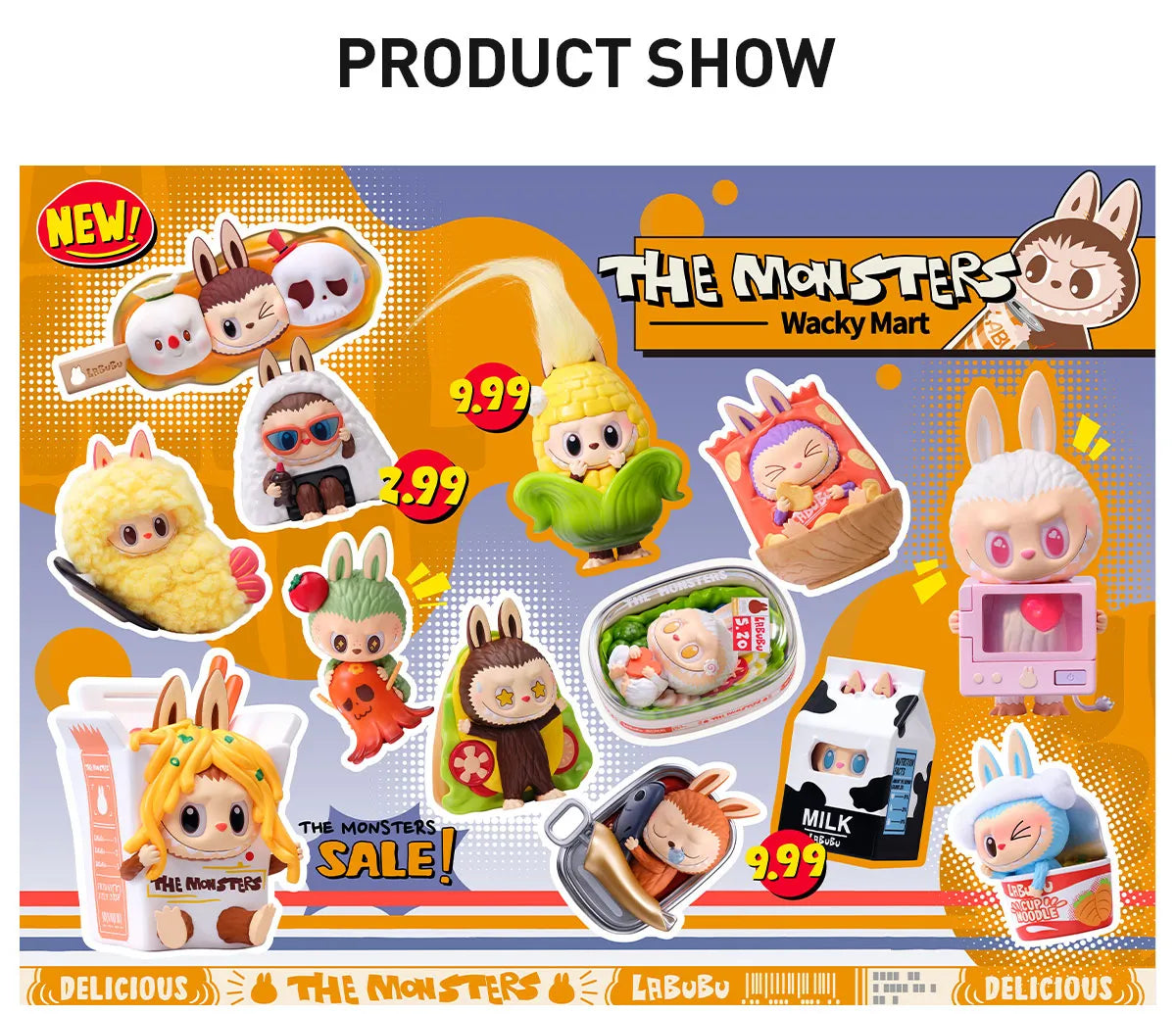 Labubu Wacky Market Blind Box (1 random)