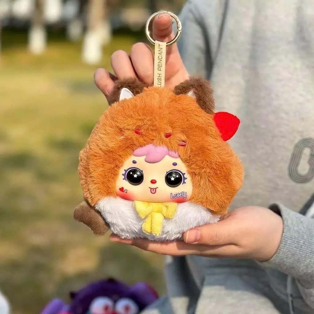 Kawaii Zodiac Signs Plush Keychain Blind Box (1 Random)