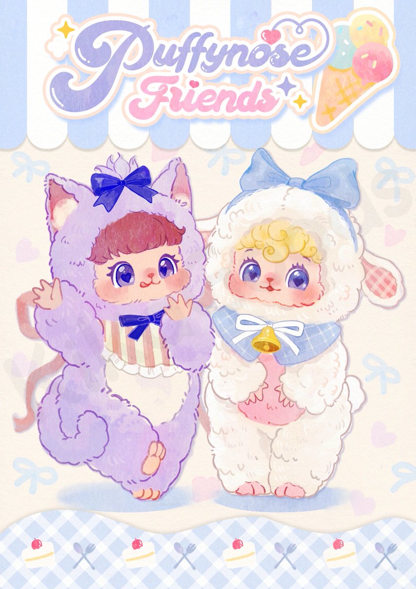 Puffynose Friends Vintage Doll Blind Box (1 Random)