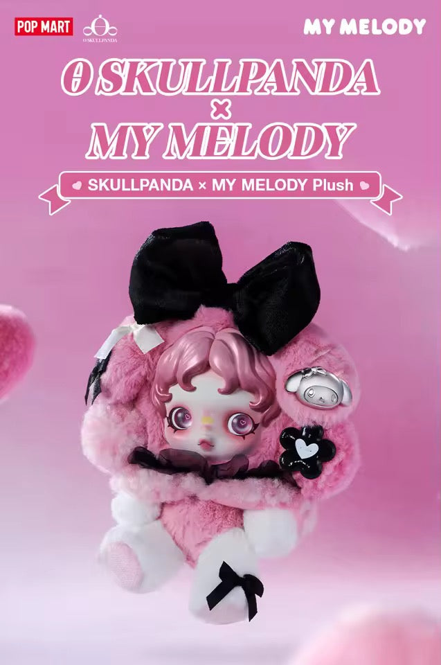 POP MART SKULLPANDA × KUROMI & MY MELODY Plush