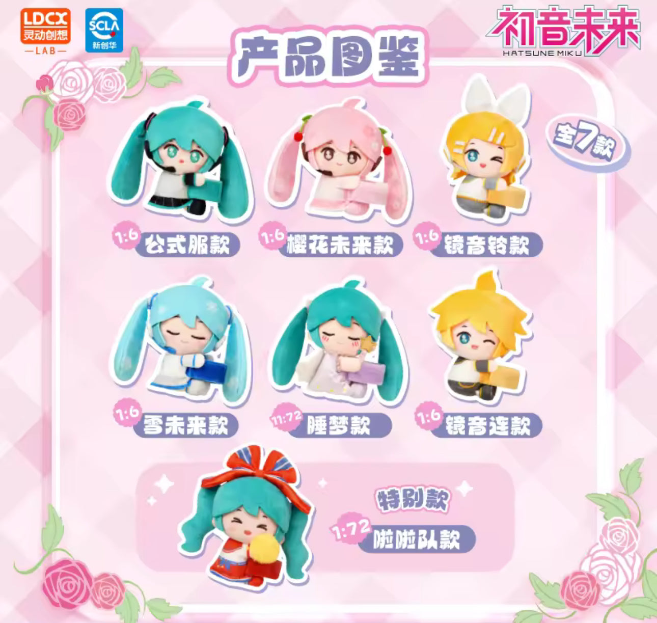 Hatsune Mike: Plush Clip blind box