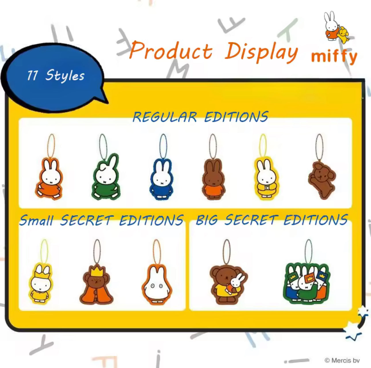 Miffy plush charm (random)