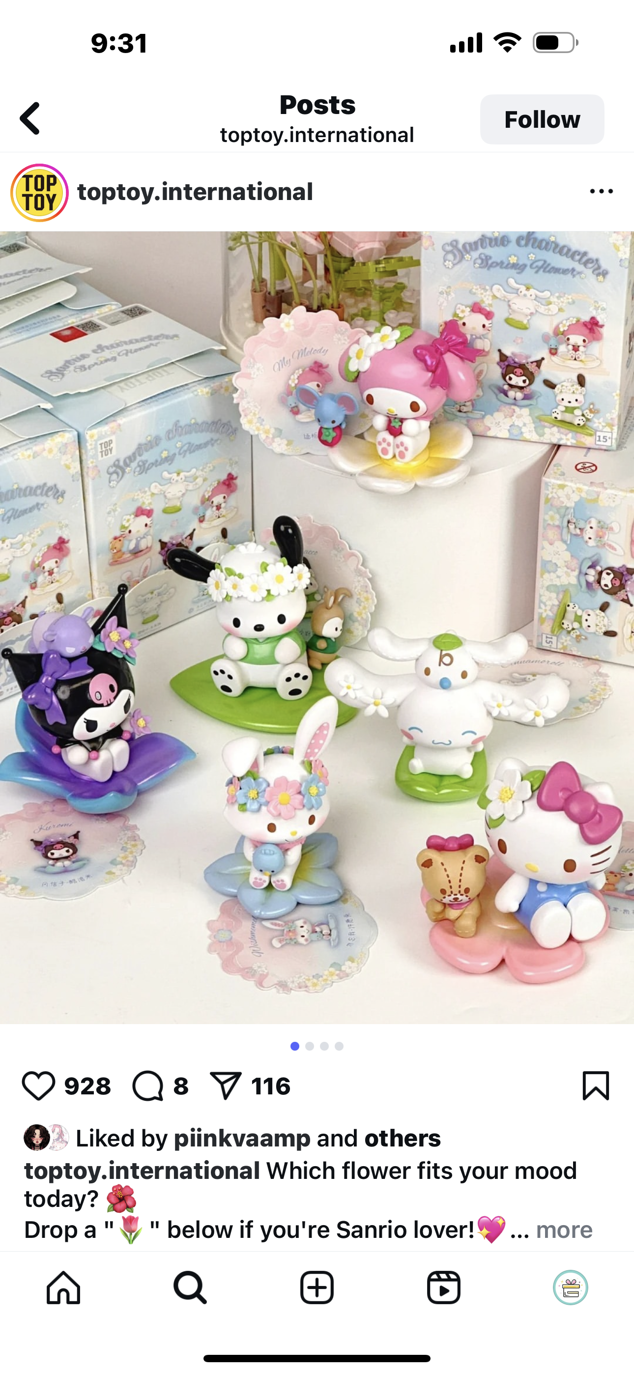 Toptoy: sanrio spring flower blind box (1 random)