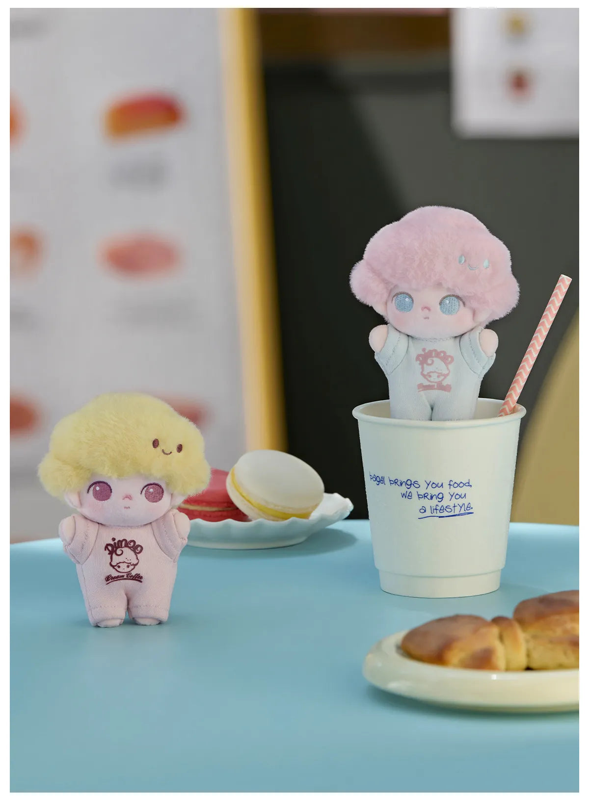 Pop Mart DIMOO Crush on Coffee plush charm blind box