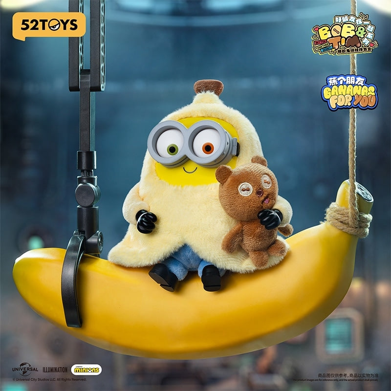 Minions Bob + Tim Better Together Series Vinyl Plush Keychain blind box