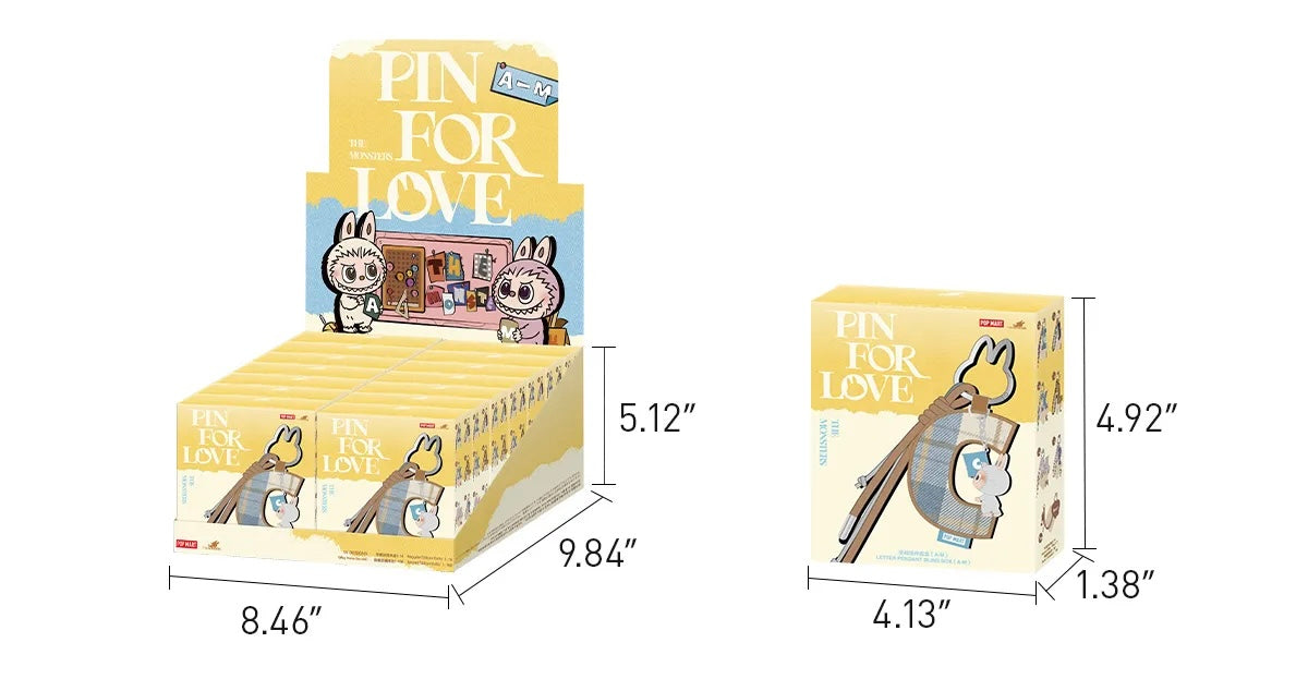 The Monsters: Pin for love letter pendant blind box