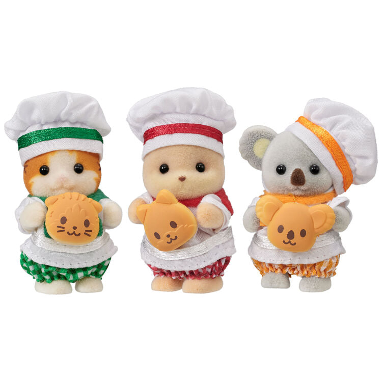 the Sylvanian Families Bakers Baby Trio