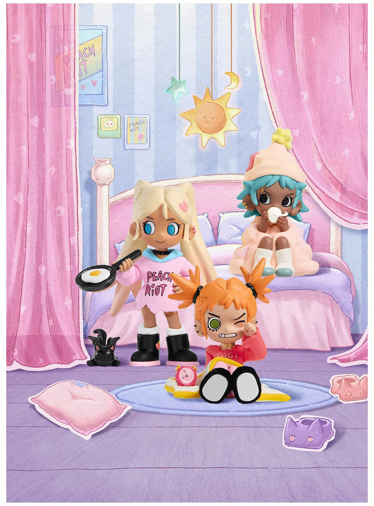 Lil peach riot pop mart: sleepover blind box